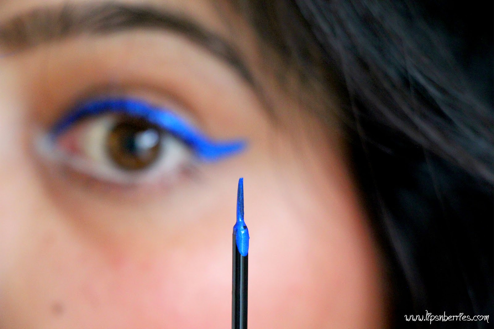 NYX Extreme Blue StudioLiquid Eyeliner Vs. Lime Crime Eyeliner in