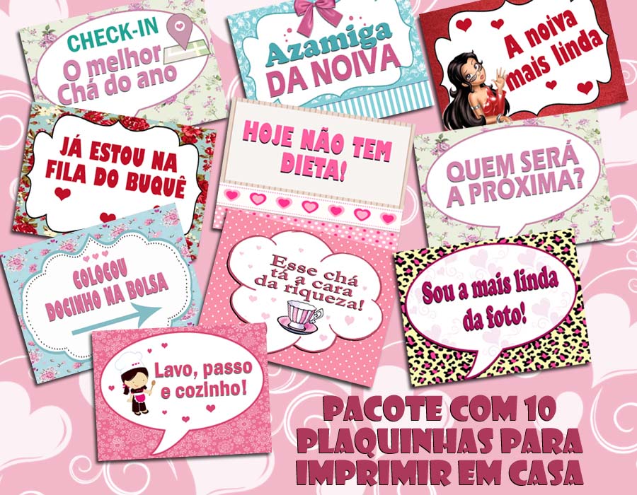 10 PLAQUINHAS DIVERTIDAS