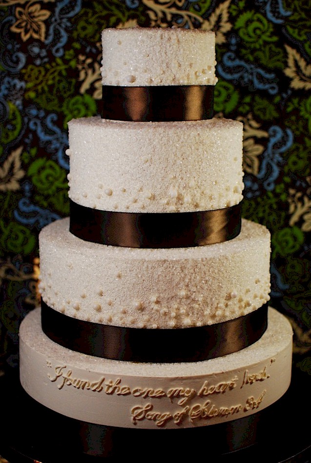 Cup a Dee Cakes Blog Buttercream Inscription Wedding Cake