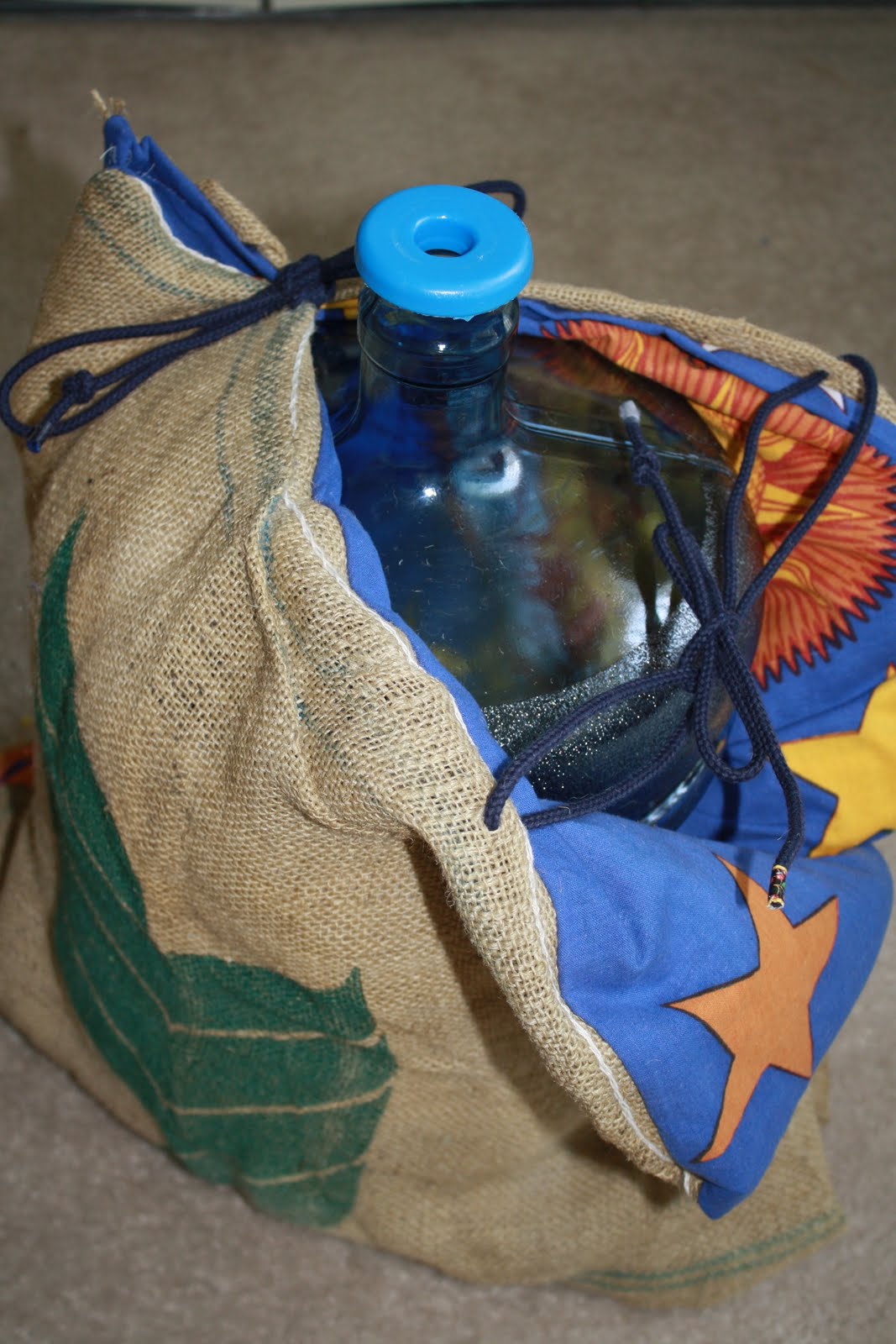 krafting with k MAN CRAFTS Carboy Cover Tutorial