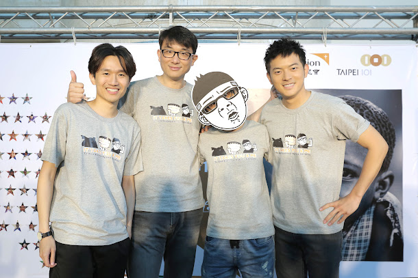 「資助兒童計畫」代言人宥勝,與插畫家馬克、Cherng、Duncan現身分享貧困國度關懷旅程故事。 「資助兒童計畫」代言人宥勝,與插畫家馬克、Cherng、Duncan現身分享貧困國度關懷旅程故事。