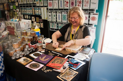 Demonstrating at the craft-and-gift-fair