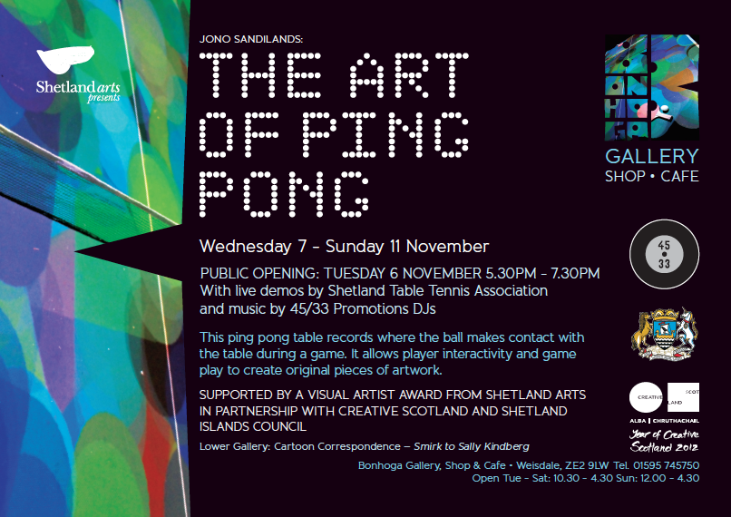 The Art of Ping Pong Invite