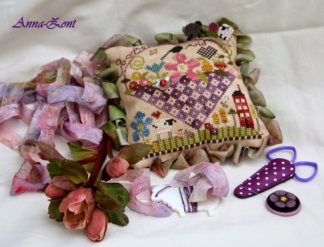 Shepherd's Bush. Shepherd's Fold. Goodness and Grace Pin Cushion.