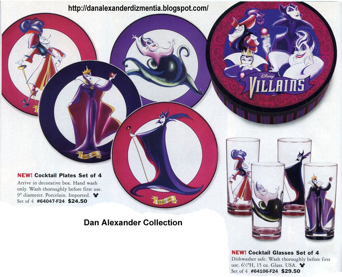 Disney Villains 4 pc. 10 oz. Glass Set 