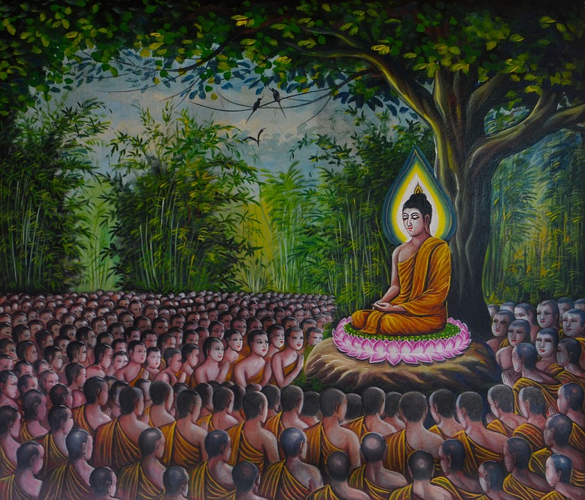 Buda enseñando