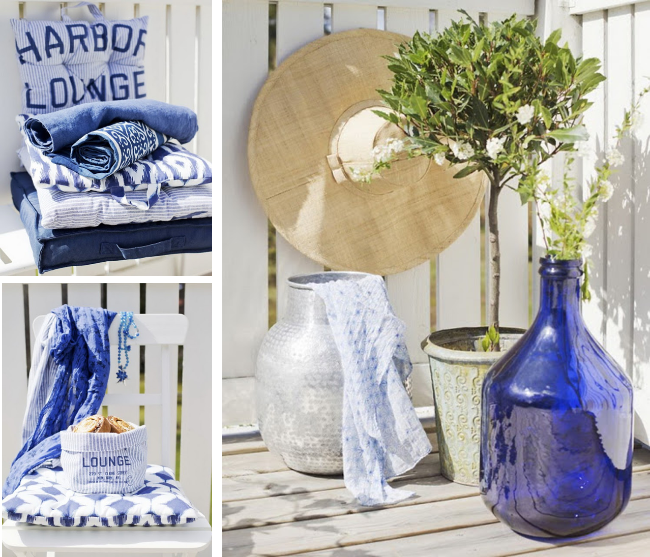 Decoración Fácil: EXTERIORES CON ENCANTO EN COLOR AZUL