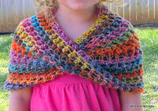 Swirls and Sprinkles: Crochet Summer Infinity Wrap Pattern