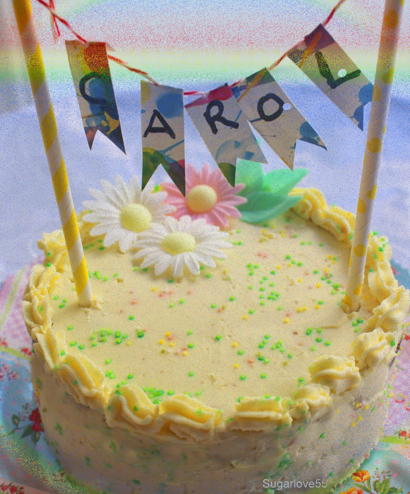 Sugarlove55 Tarta Cordon Rose con buttercream de chocolate blanco y