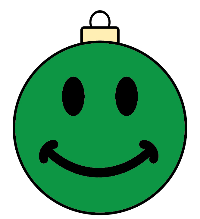 smiley faces green