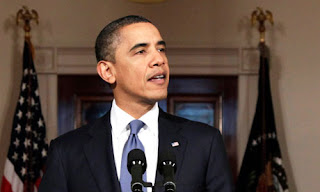 Barack Obama President Of America and american flags