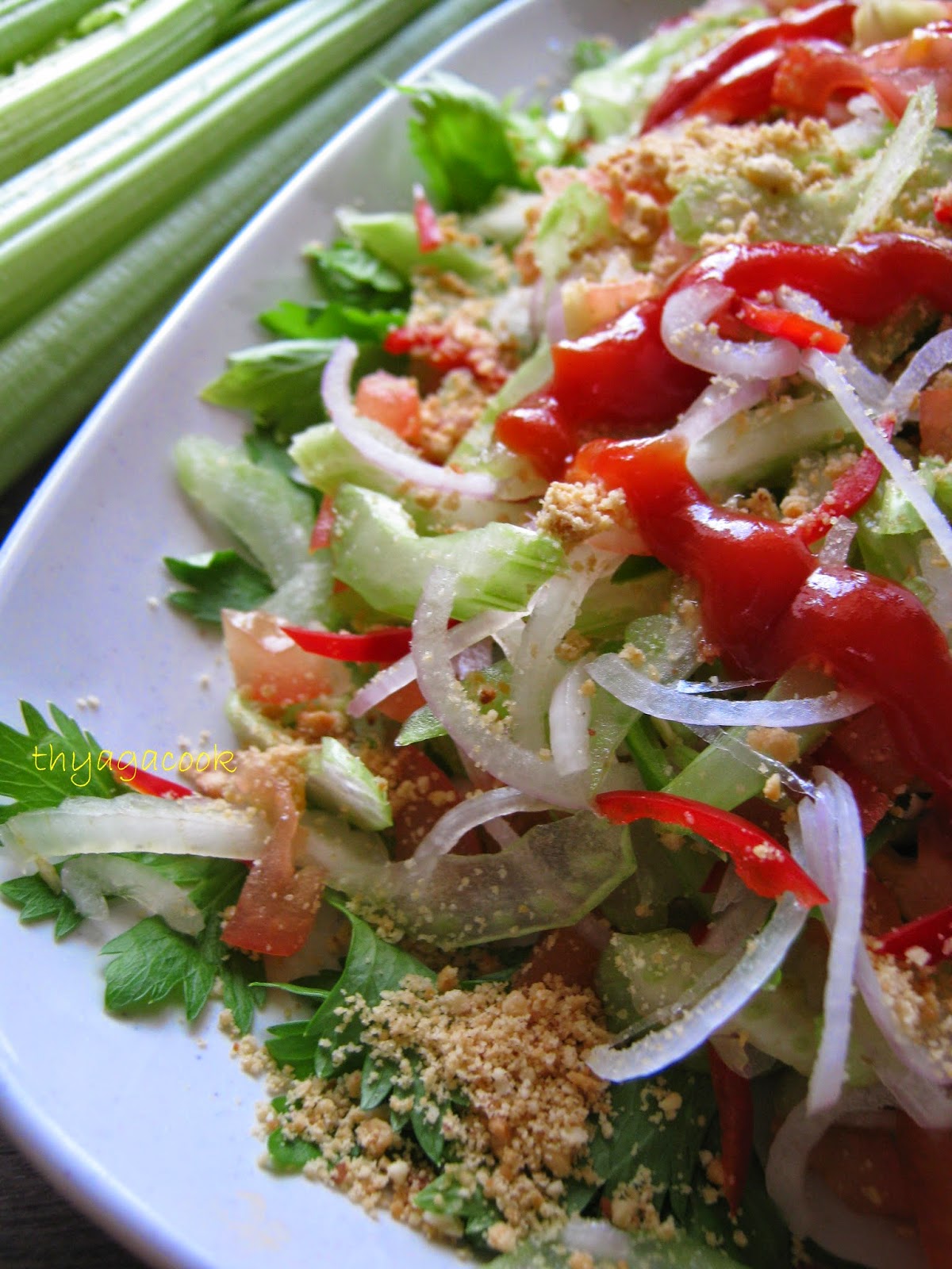 KARI LEAFS Malaysian flavour's CELERY STALK SALAD