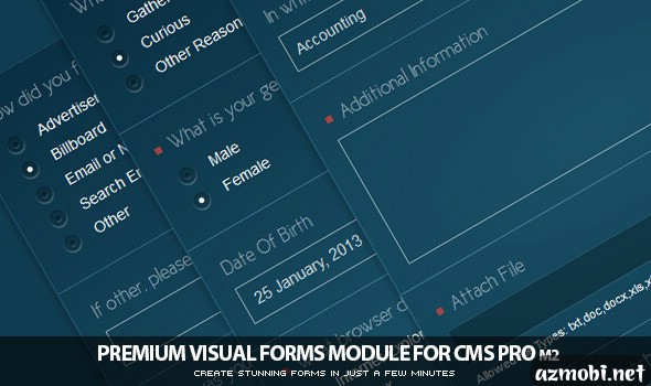 Visual Forms Module for CMS pro!