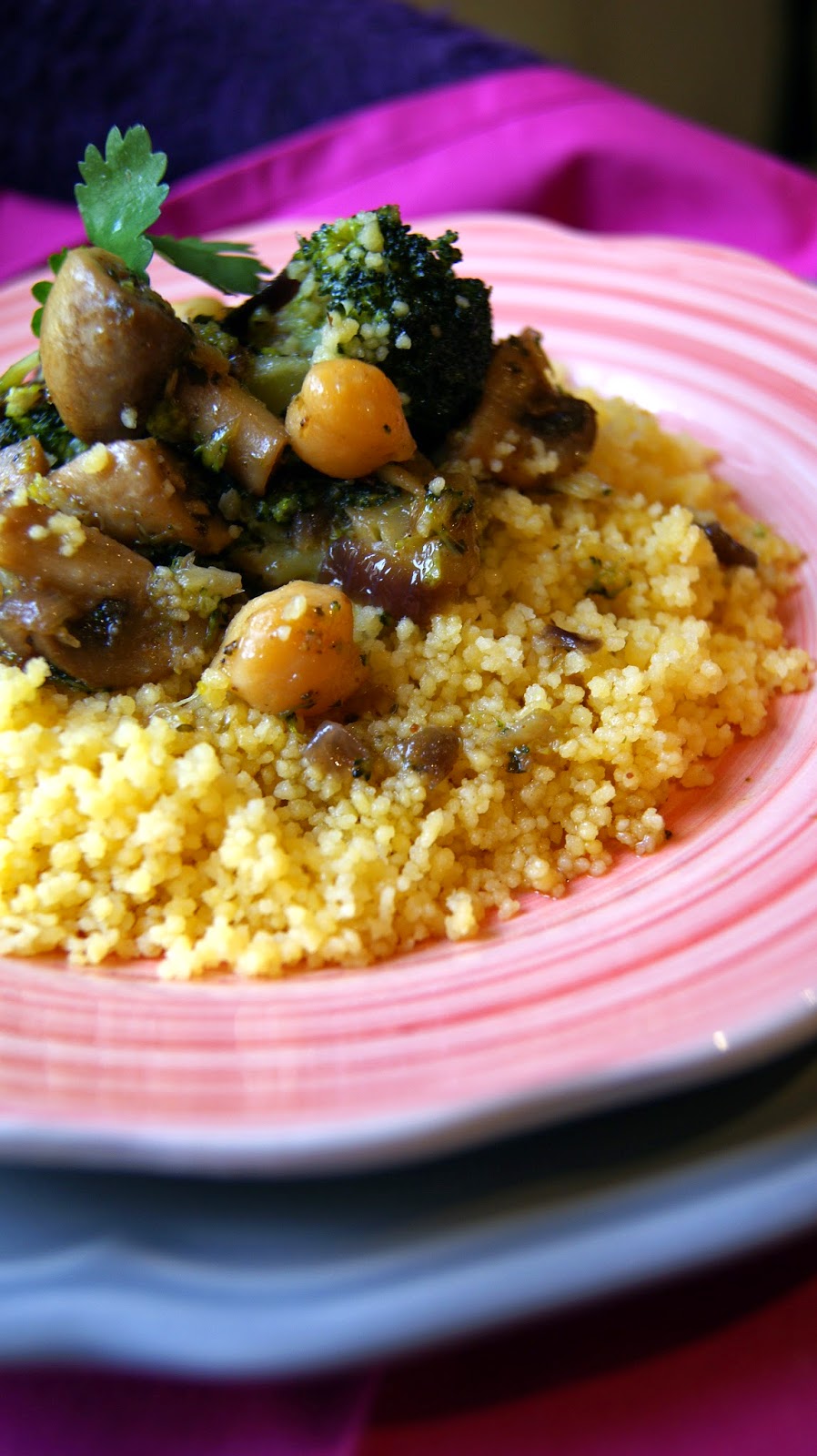 Recetas vegetarianas Couscous de maíz y arroz con verduras (sin gluten