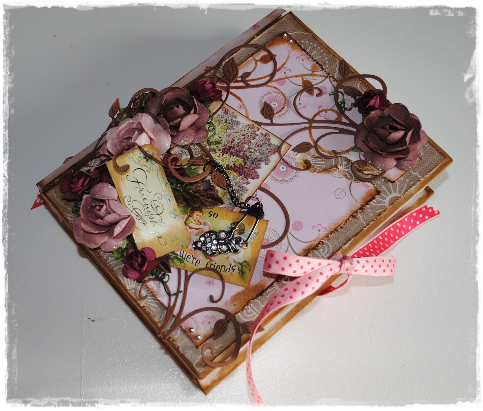 Panduro Hobby´s Scrapbooking Designteam Efterår i brunt og lyserødt