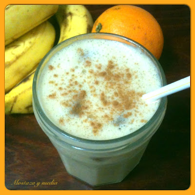 Batido De Naranja Y Plátano
