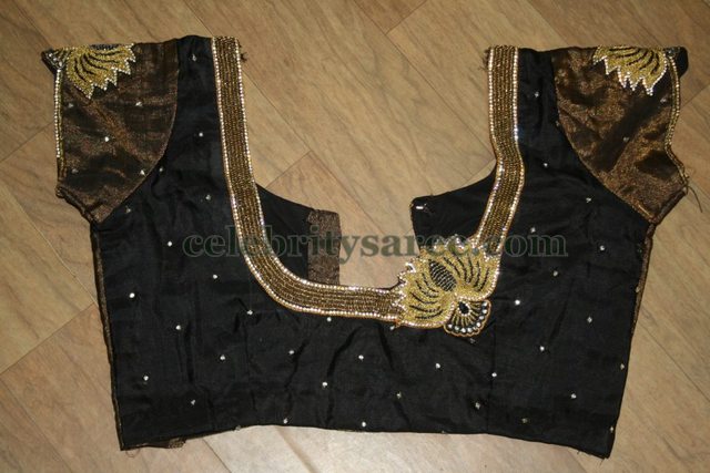 Saree Blouse Designs in Black