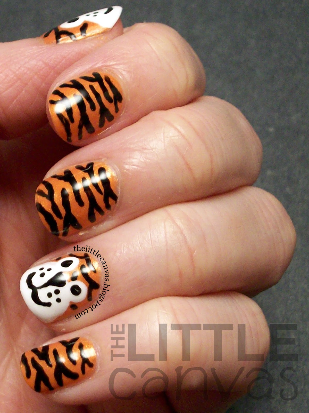 Tiger Nail Art ReVisited The Little Canvas