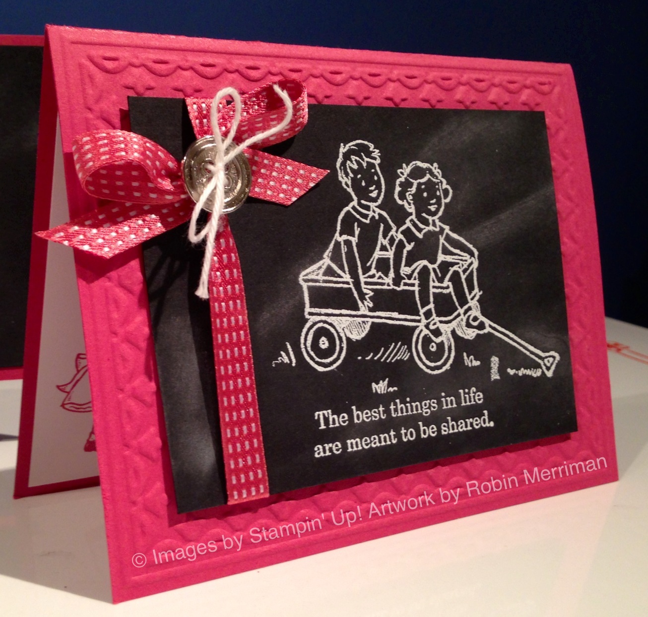 Trinity Designs Cute Chalkboard Technique Card