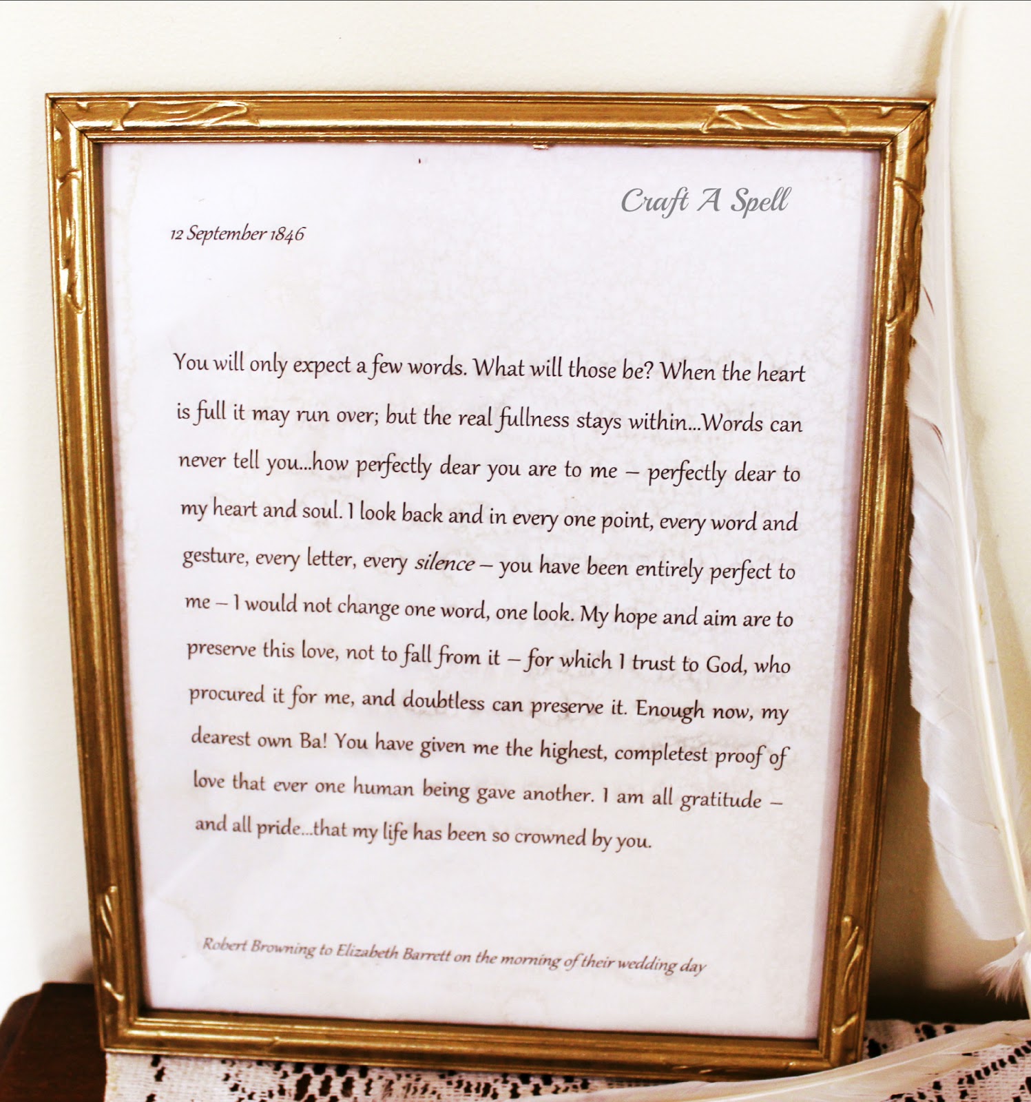 Craft A Spell Valentine's Week Love Letter