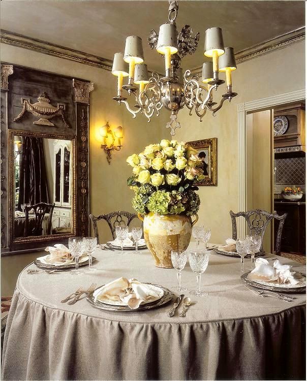 Eye For Design Decorate With Round, Skirted, Dining Room Tables