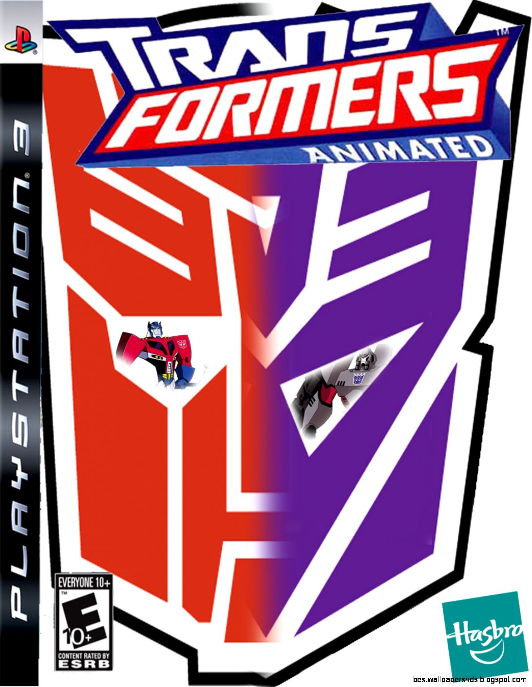 Transformers animated the game PS3 box art Transformers animated the game PS3 box art
