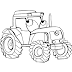 Desenho de Trator para Colorir