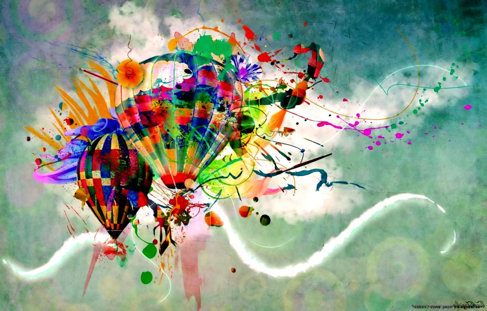 Colorful Hot Air Balloons Colorful Hot Air Balloons