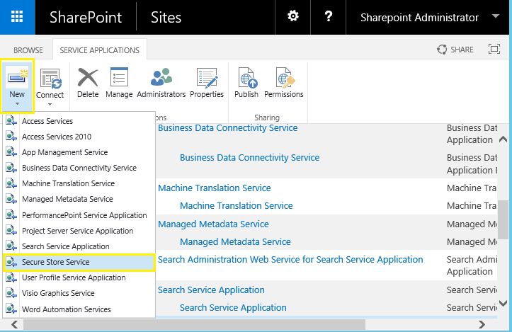 how to create secure store service application in sharepoint 2013