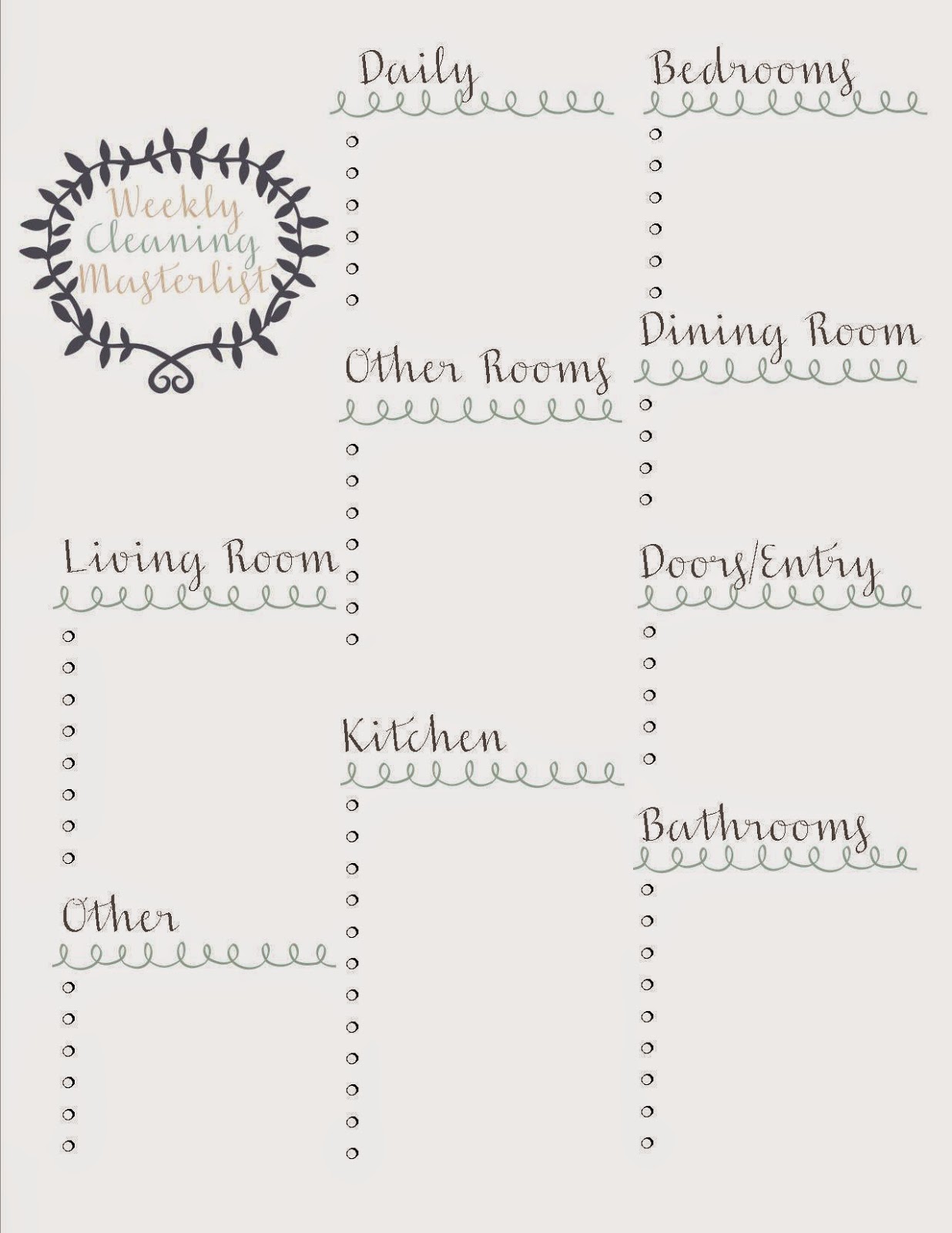 lisa is busy nerding cleaning printables customizable weekly cleaning schedule