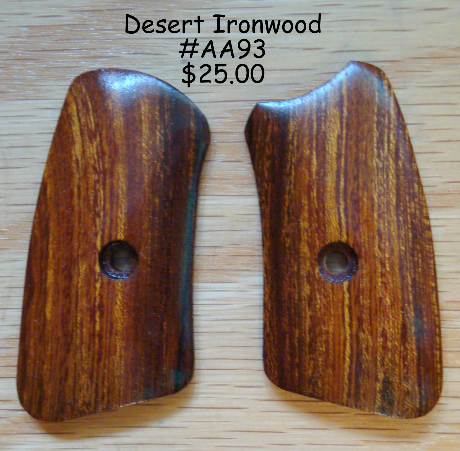 Tim's Desert Ironwood GP100 grip panels