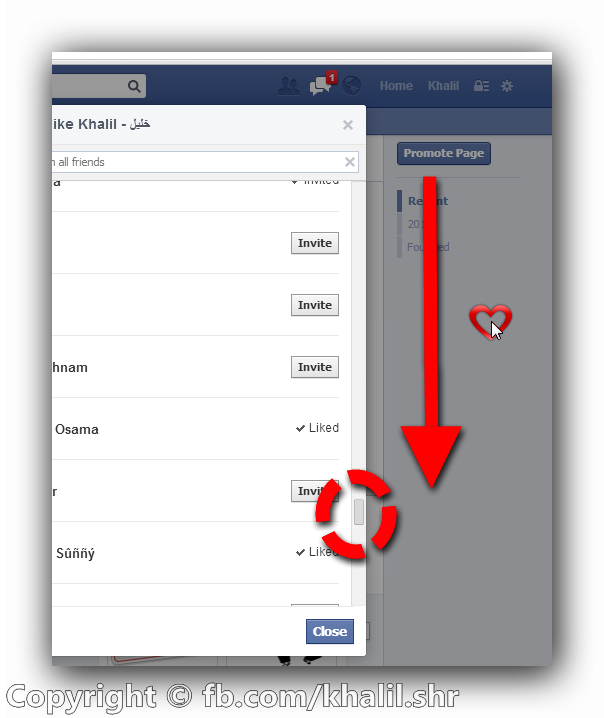 Invite All Your Friends To Like Your Facebook Page Xom Developers