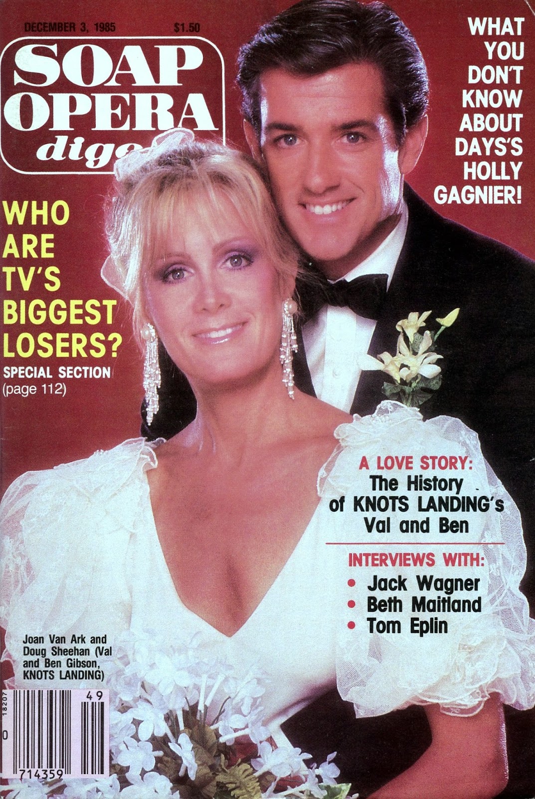 Soap Opera Digest CoverDecember 3, 1985
