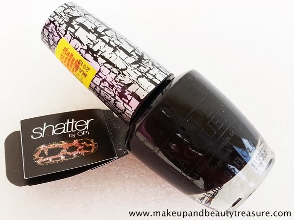 best makeup beauty mommy blog of india: OPI Shatter Nail Polish Black  Review & NOTD