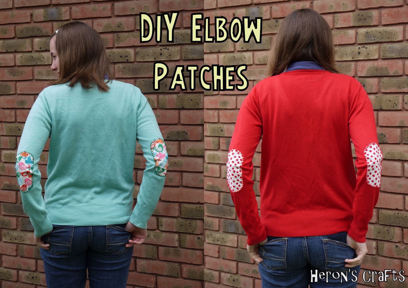 Heron's Crafts DIY Elbow Patches