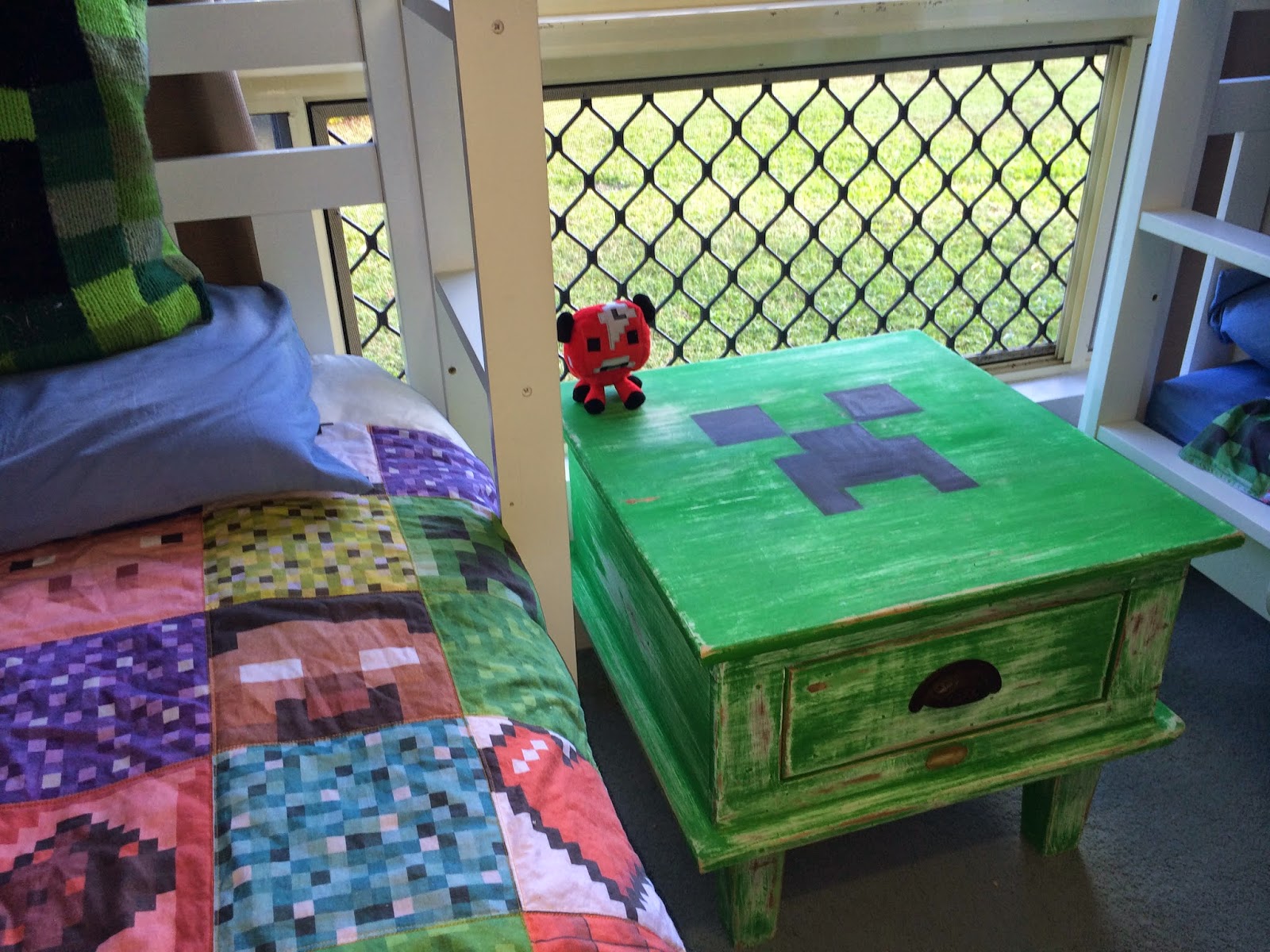 Find Me Out By The Shed Minecraft coffee table