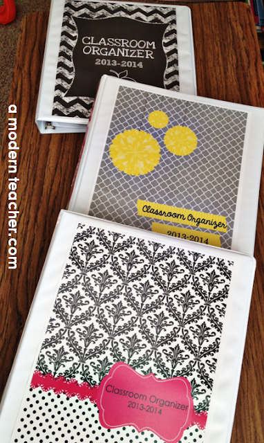 Teacher's Classroom Organizer www.amodernteacher.com