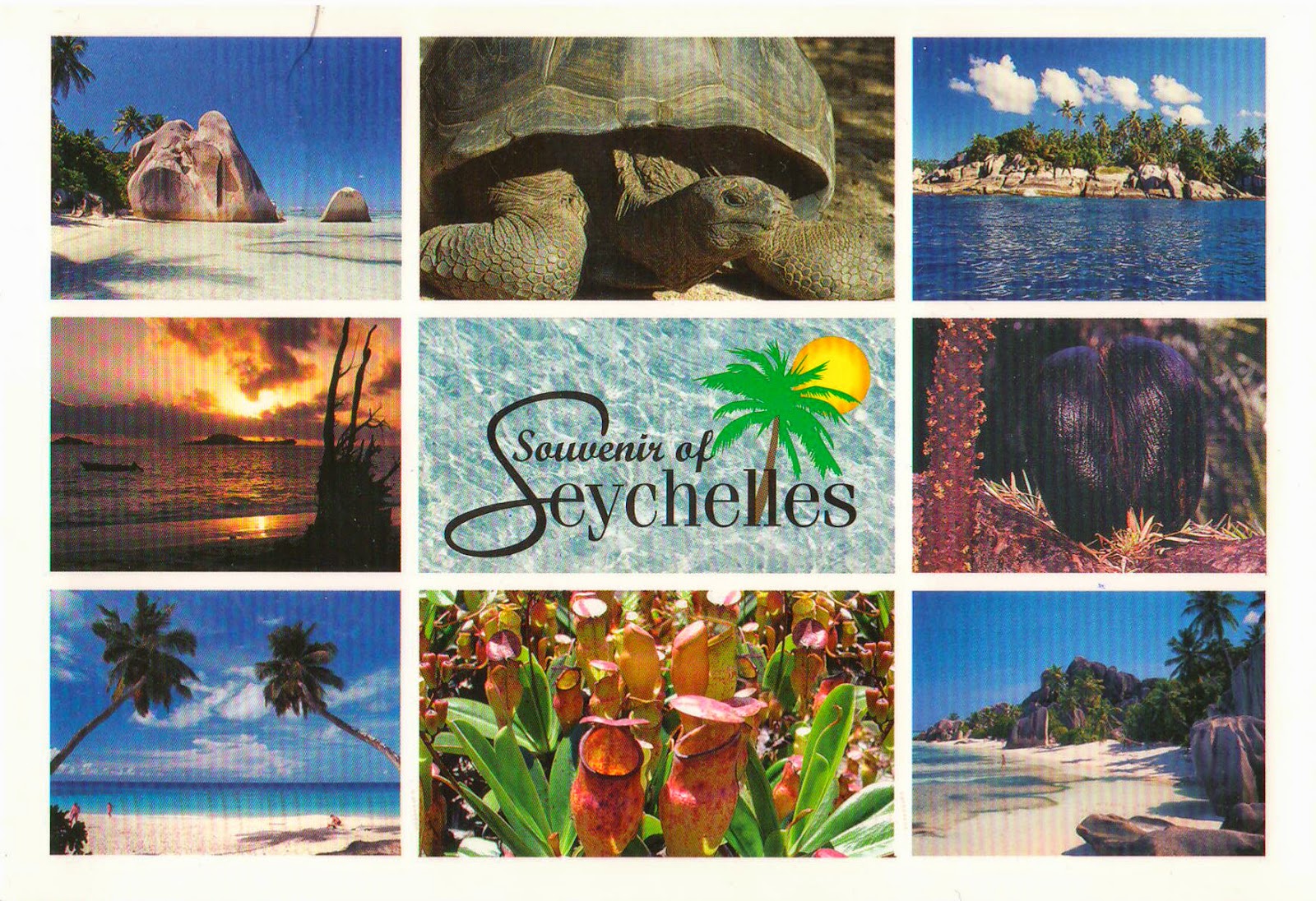 One postcard, One world “souvenirs of Seychelles”, postcard from