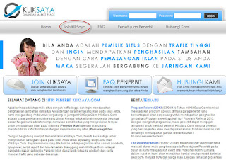 Cara Lengkap Daftar Jadi Publisher KlikSaya.com cara daftar kliksaya.com