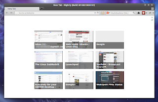 firefox new tab page