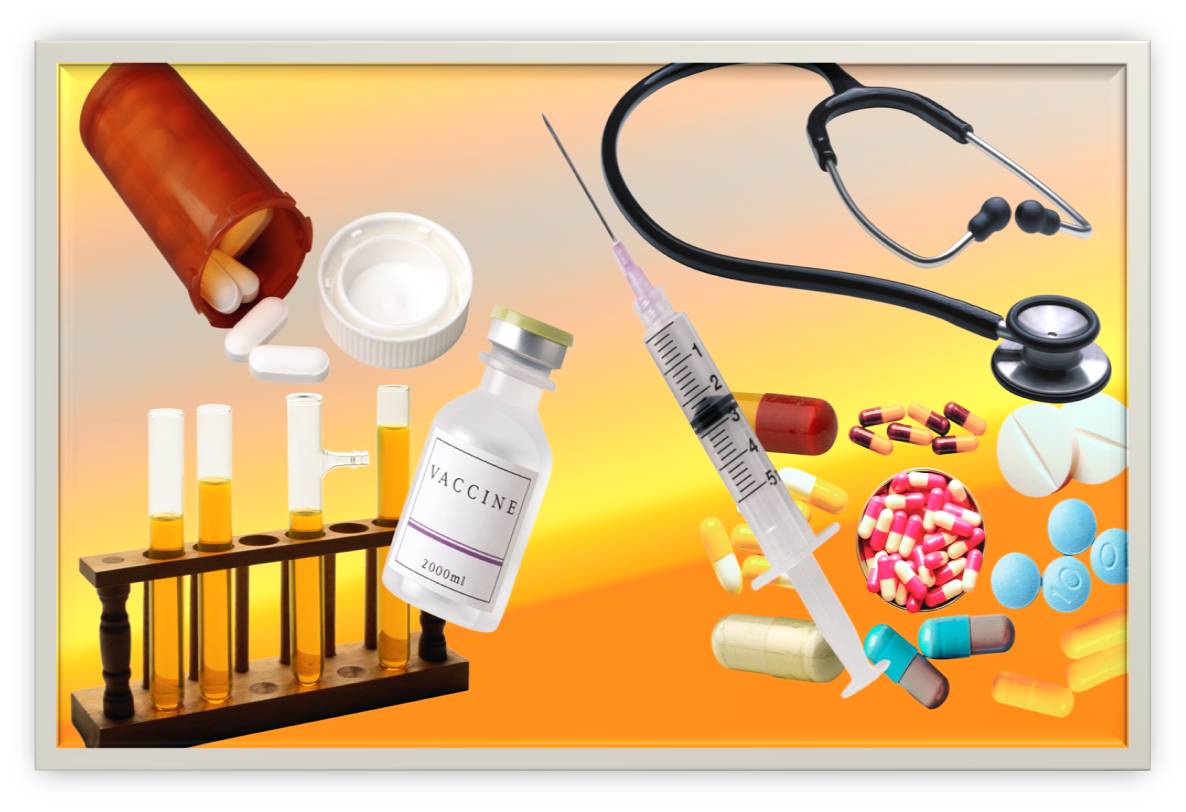 Ilustrasi obat dalam botol