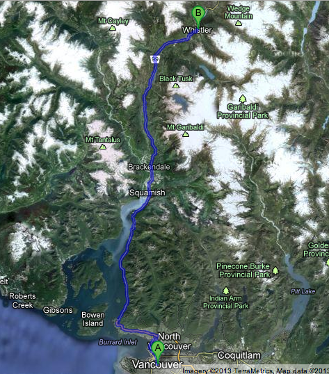 vancouver to whistler