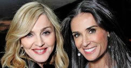 The Madonna Collection: Madonna & Demi Moore at Pre-Golden Globe Party