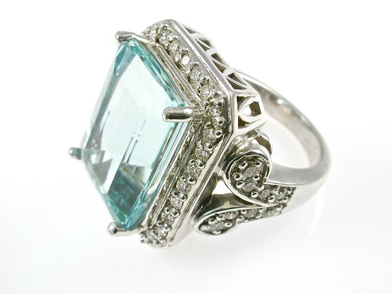 Labels aquamarine engagement rings bridal blogs etsy finds vintage 