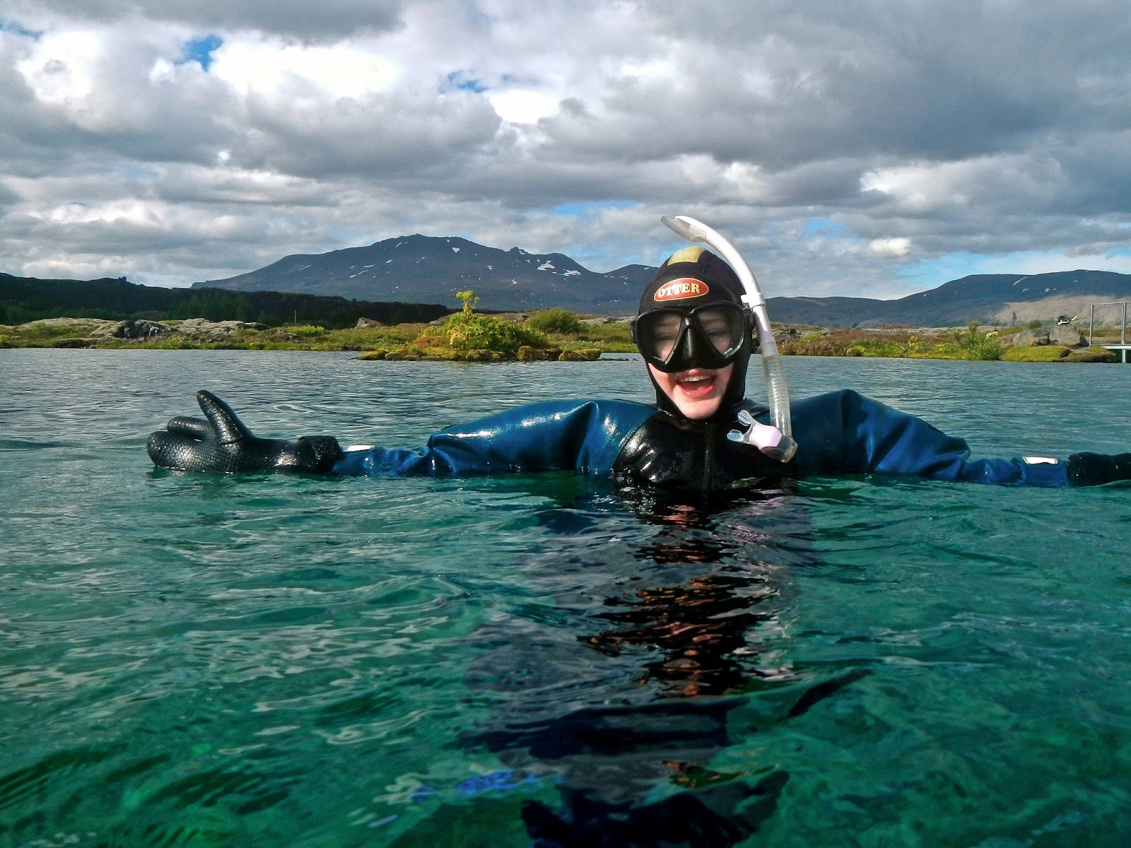 Snorkeling the Silfra Fissure at Thingvellir National Park in Iceland with Arctic Adventures