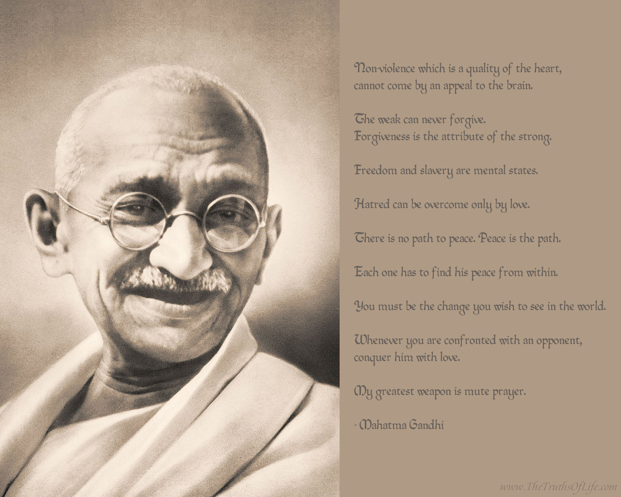 Spirituality & Wisdom: Mahatma Gandhi quotes
