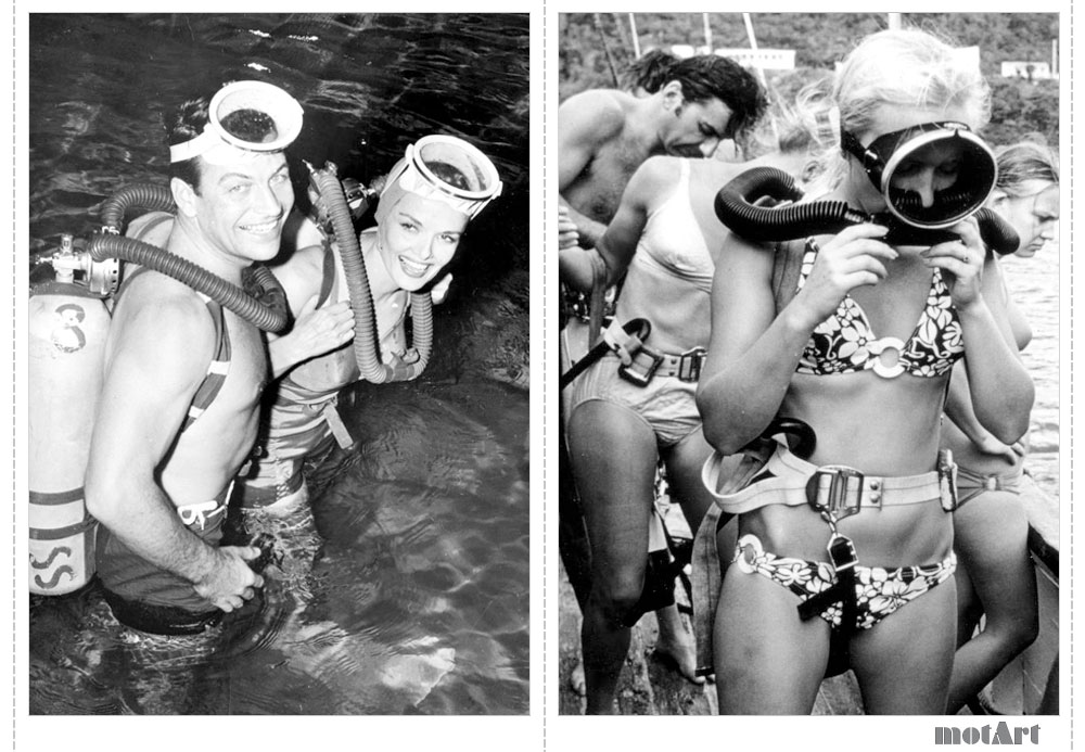 Обнаженная аквалангистка выложившая пляжные фото