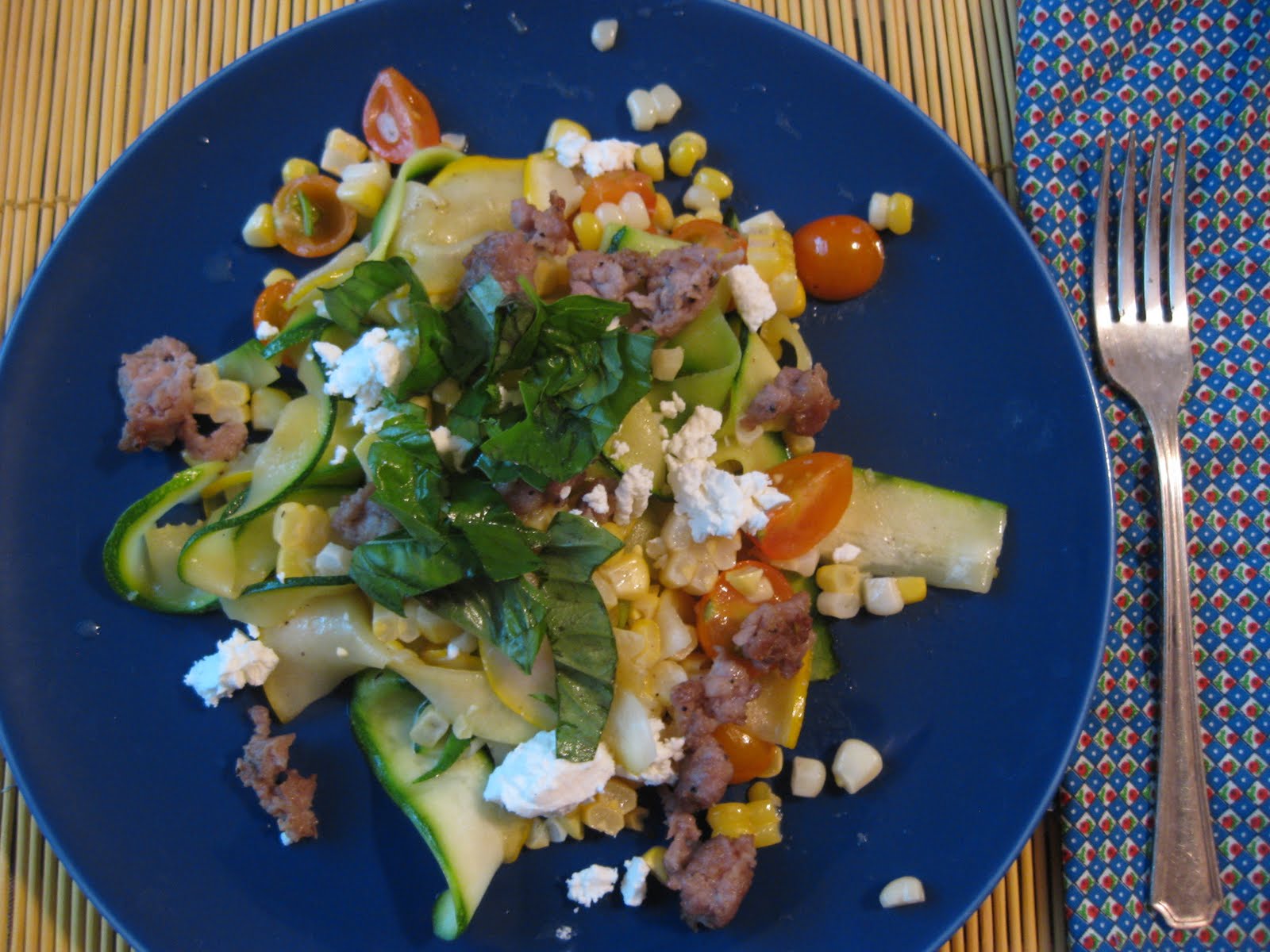 The Blueberry Files Zucchini Pasta Ribbons