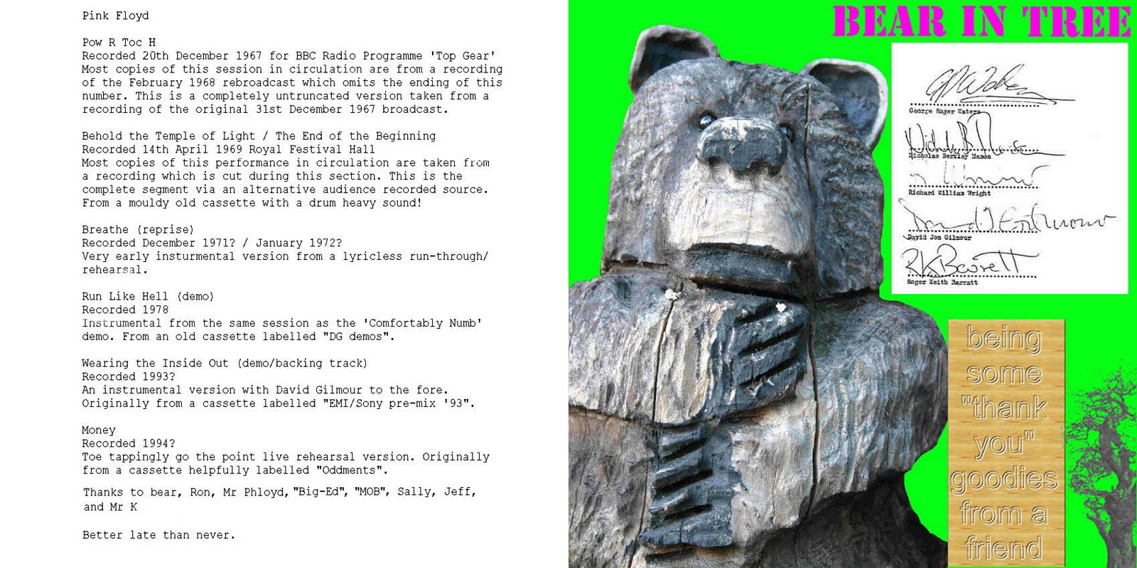 Pink Floyd Par - Por Victor Sousa: Secret Rarities