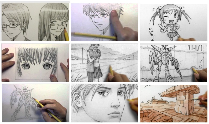 Cara mudah menggambar karakter manga